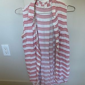 Beach Cover Top, Button Up Front